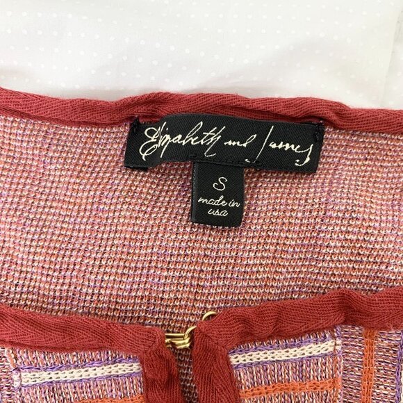 Elizabeth and James striped linen blend dress coverup size small - Picture 7 of 10